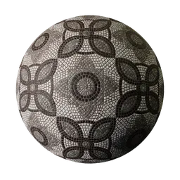 Stone mosaic pavement