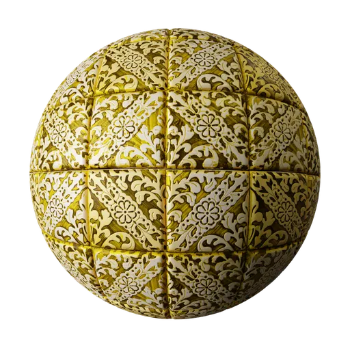 Wall Tiles Ornate Gold