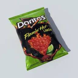 Doritos Flaming Hot Limon Chips Bag