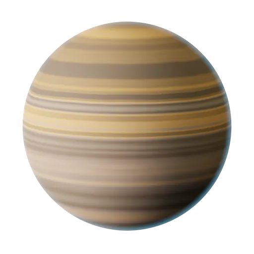Highly detailed procedural Saturn shader for 3D rendering, ideal for space scenes and sci-fi in Blender.