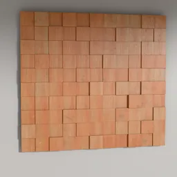 Wooden Block Wall Panel