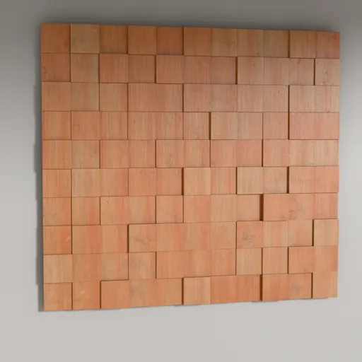 Wooden Block Wall Panel