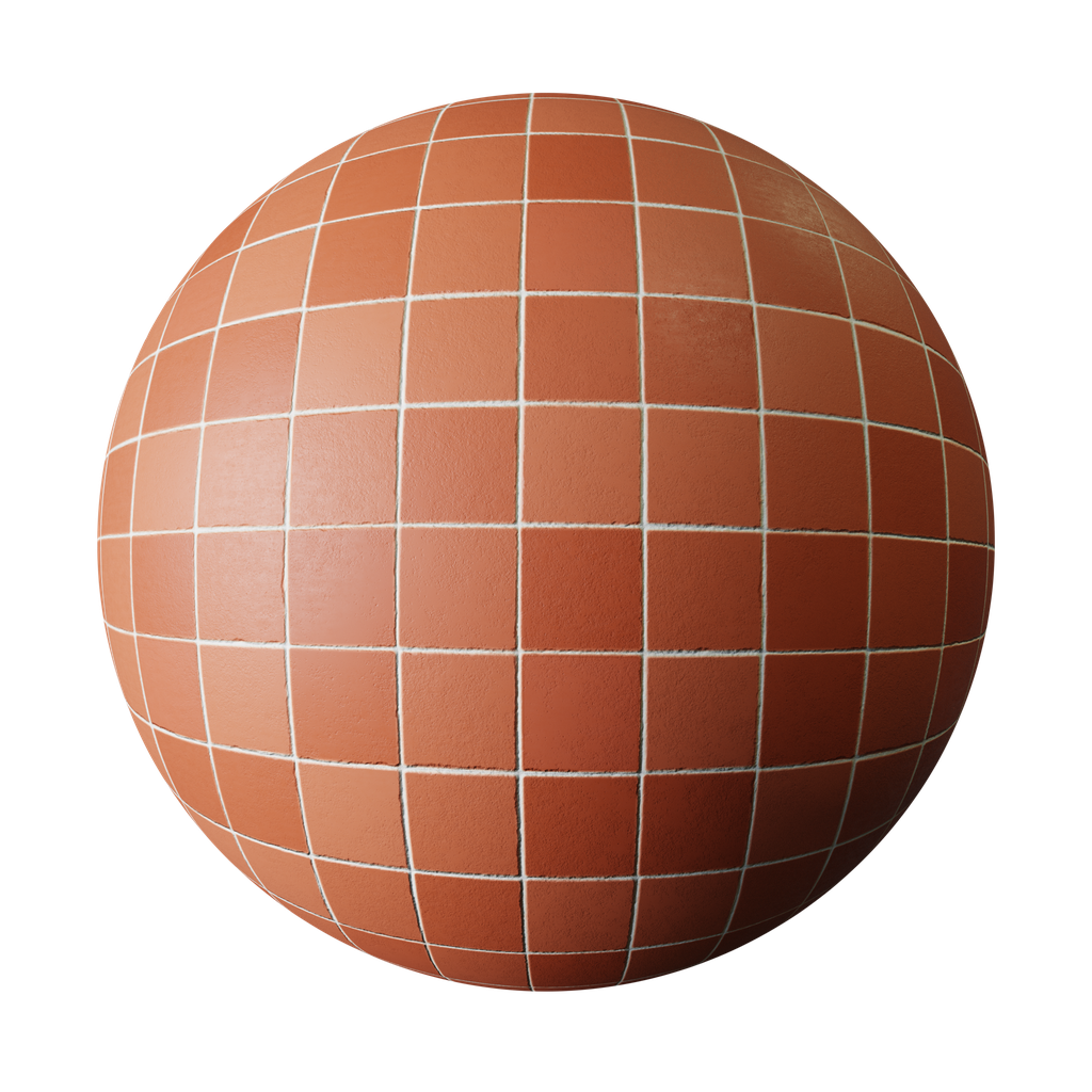 BlenderKit | Download the FREE Red Tiles material