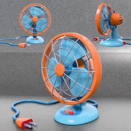 Stylized Cartoon Fan