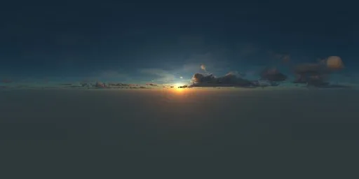 Seamless Dark Sky Before Sunset