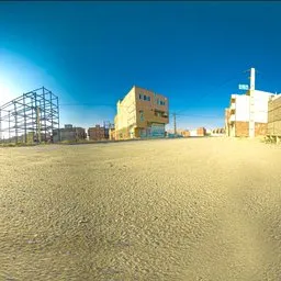 Urban Construction Zone Sunset HDRi