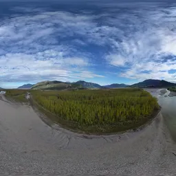 River and Landscape Aerial