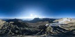 Sunny Day Mountain Landscape