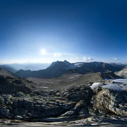 Sunny Day Mountain Landscape