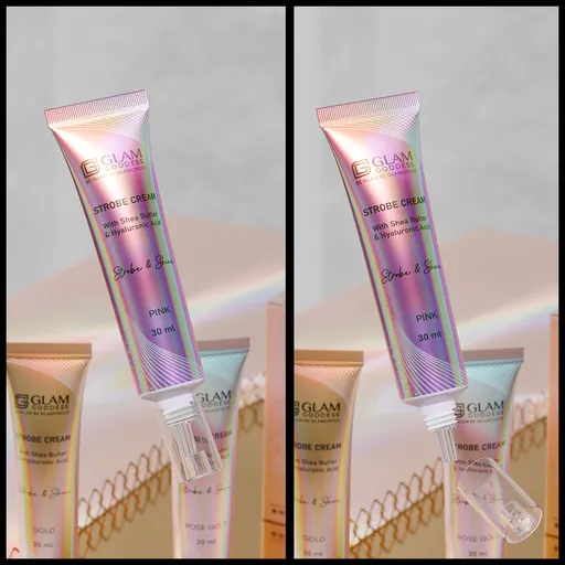 cosmetics cream cap opening shot mockup