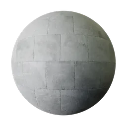 High-quality PBR limestone concrete texture for realistic 3D rendering in Blender and similar applications.