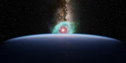 Sci-fi Planet Atmosphere Space Nebula