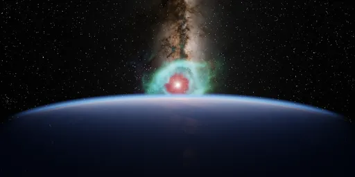 Sci-fi Planet Atmosphere Space Nebula