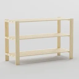 Wooden Shoe Rack