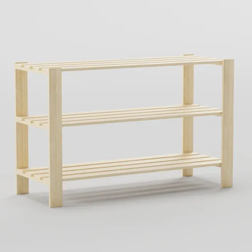 Wooden Shoe Rack