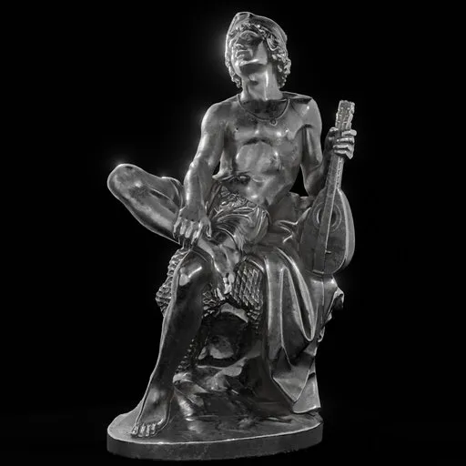 statue of Steel Neapolitan fisherman