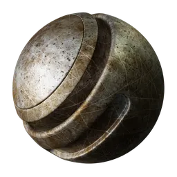 Extreme Rusty Metallic Plate Scratched