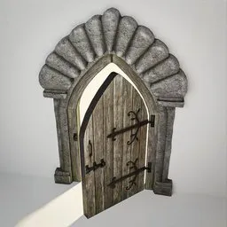 Medieval Gothic Door 18