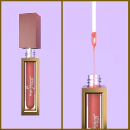 Liquid lipstick cap opening shot