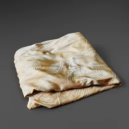 Folded Dress Fabric Scan