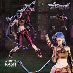 Jinx Animated & Rigged