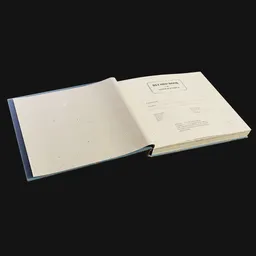 Old Office Record Ledger Book Open