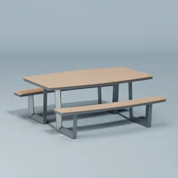 Outdoor picnic table set