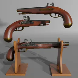Flintlock Pistol (Common Model c. 1720)
