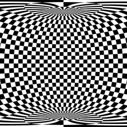 Black & White Checker Sphere