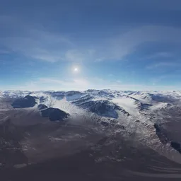 Mountain Landscape Sunny Day