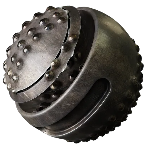 Rivets Metal Gray