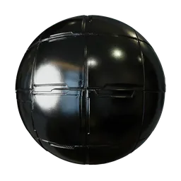 Futuristic metal panel