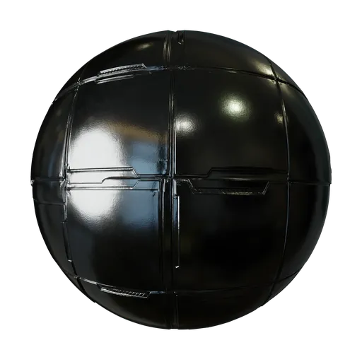 Futuristic metal panel