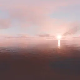 Golden Hour Over Sea