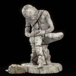 statue of Boy_With_Thorn_dmg