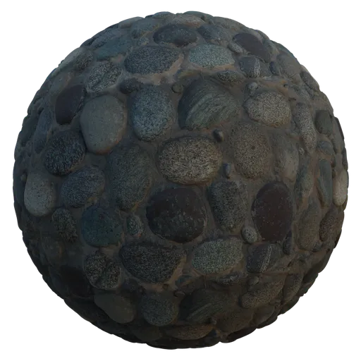 High-resolution PBR under water stone floor texture for Blender 3D and other applications.