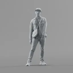 Lowpoly Male Standing