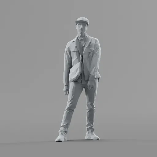 Lowpoly Male Standing