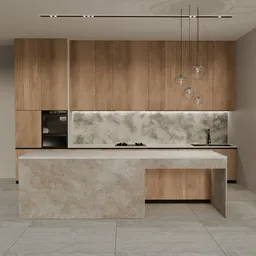 Modern Minimalist Kitchen Interior