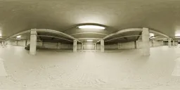 Empty Underground Parking Garage