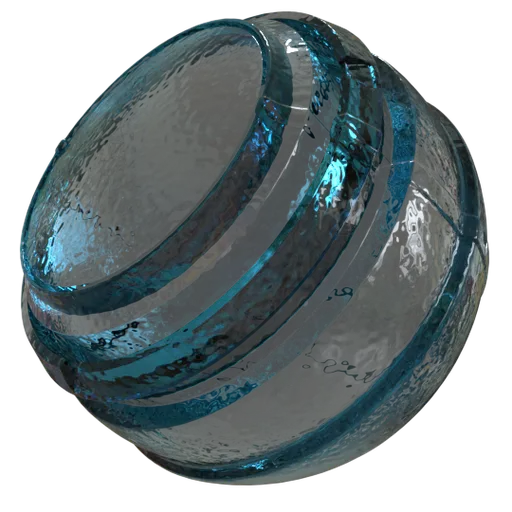 Realistic ocean water PBR texture preview for 3D modeling in Blender, versatile single-node procedural shader configuration.