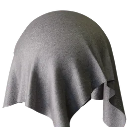 Plain Grey Chenille