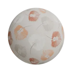 Stylized dandelion wallpaper