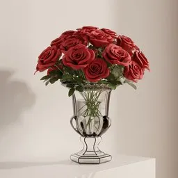 Classic Red Rose Bloom