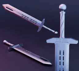 Hardsurface sword