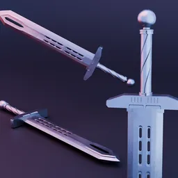 Hardsurface sword