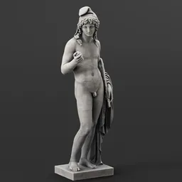 Relaxed paris statue