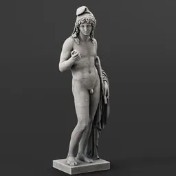 Relaxed paris statue