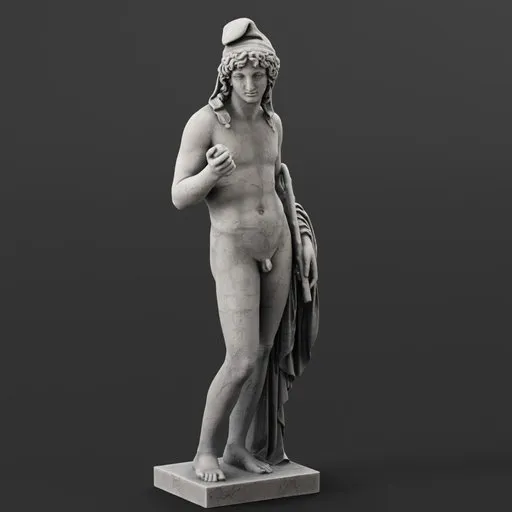 Relaxed paris statue