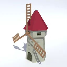 Low Poly Windmill